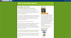 Desktop Screenshot of howtogocarbonneutral.blogspot.com