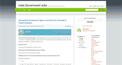 Desktop Screenshot of indiagovermentjob.blogspot.com