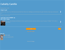 Tablet Screenshot of callalilycamille.blogspot.com