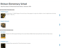 Tablet Screenshot of dicksonelementaryschool.blogspot.com