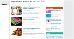 Desktop Screenshot of contohsoalkurikulum2013.blogspot.com