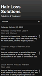 Mobile Screenshot of curehairlossnow.blogspot.com