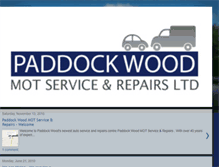 Tablet Screenshot of paddockwoodmot.blogspot.com