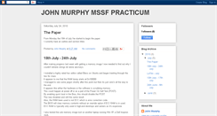 Desktop Screenshot of johnmurphymssfpracticum.blogspot.com