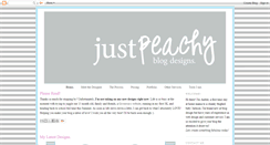 Desktop Screenshot of justpeachyblogs.blogspot.com