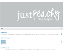 Tablet Screenshot of justpeachyblogs.blogspot.com