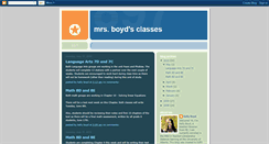 Desktop Screenshot of mrskboyd.blogspot.com