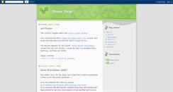 Desktop Screenshot of dinnerdivas08.blogspot.com