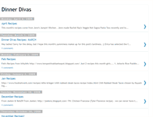 Tablet Screenshot of dinnerdivas08.blogspot.com