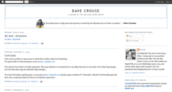 Desktop Screenshot of davecrouse.blogspot.com