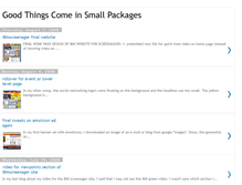 Tablet Screenshot of goodthingscomeinsmallpackages-kiwi.blogspot.com