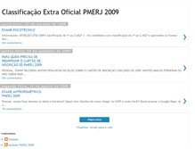 Tablet Screenshot of classificaoextraoficialpmerj2009.blogspot.com