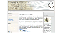 Desktop Screenshot of forum-muslim.blogspot.com