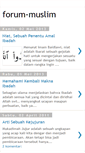 Mobile Screenshot of forum-muslim.blogspot.com