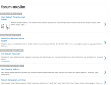 Tablet Screenshot of forum-muslim.blogspot.com