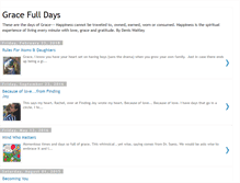 Tablet Screenshot of gracefulldays.blogspot.com