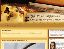 Tablet Screenshot of christianintegration.blogspot.com