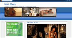 Desktop Screenshot of irinashaykfoto.blogspot.com