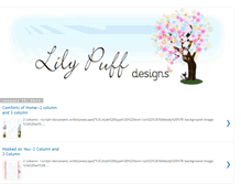 Tablet Screenshot of lilypuffdesigns.blogspot.com