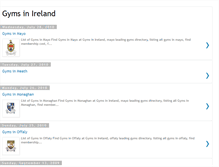 Tablet Screenshot of gyms-in-ireland.blogspot.com