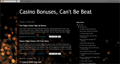 Desktop Screenshot of casinobonusescantbebeat.blogspot.com