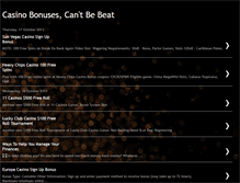 Tablet Screenshot of casinobonusescantbebeat.blogspot.com