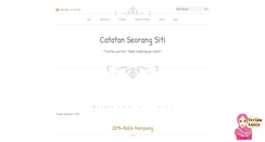 Desktop Screenshot of catatanseorangsiti.blogspot.com