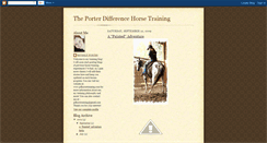 Desktop Screenshot of pdhorsetraining.blogspot.com