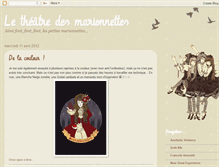 Tablet Screenshot of le-theatre-des-marionnettes.blogspot.com