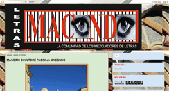 Desktop Screenshot of letrasmacondo.blogspot.com