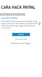 Mobile Screenshot of carahackpaypal.blogspot.com