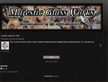 Tablet Screenshot of majesticglassworks.blogspot.com