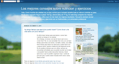 Desktop Screenshot of mejores-consejos-nutricion-ejercicios.blogspot.com