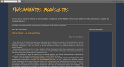 Desktop Screenshot of pensamientos-inconsultos.blogspot.com