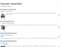 Tablet Screenshot of foucault-tarot.blogspot.com