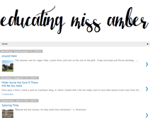 Tablet Screenshot of educatingmissamber.blogspot.com