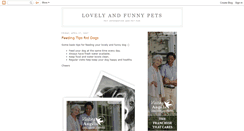 Desktop Screenshot of lovelyandfunnypets.blogspot.com