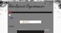 Desktop Screenshot of barbaricexpression.blogspot.com