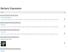 Tablet Screenshot of barbaricexpression.blogspot.com