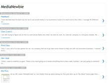 Tablet Screenshot of medianewbie.blogspot.com