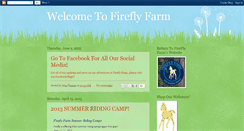 Desktop Screenshot of fireflyfarm.blogspot.com