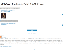 Tablet Screenshot of mp3waxx.blogspot.com