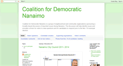 Desktop Screenshot of democraticnanaimo.blogspot.com