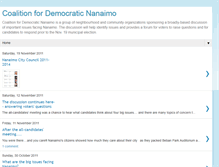 Tablet Screenshot of democraticnanaimo.blogspot.com