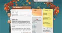 Desktop Screenshot of lifesincemylife.blogspot.com