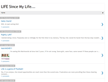 Tablet Screenshot of lifesincemylife.blogspot.com