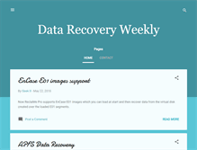 Tablet Screenshot of data-recovery-weekly.blogspot.com