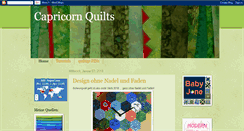 Desktop Screenshot of capricornquilts.blogspot.com