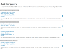 Tablet Screenshot of just-computers.blogspot.com