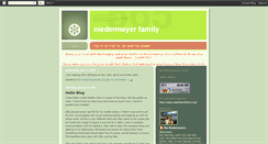 Desktop Screenshot of niedermeyerblessings.blogspot.com